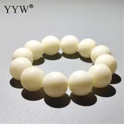 Big Size 12mm 20mm White Bodhi Root Barrel Beads Bracelet Women Men Meditation Mala Buddhist Rosary Yoga Wrist Jewelry Bracelets