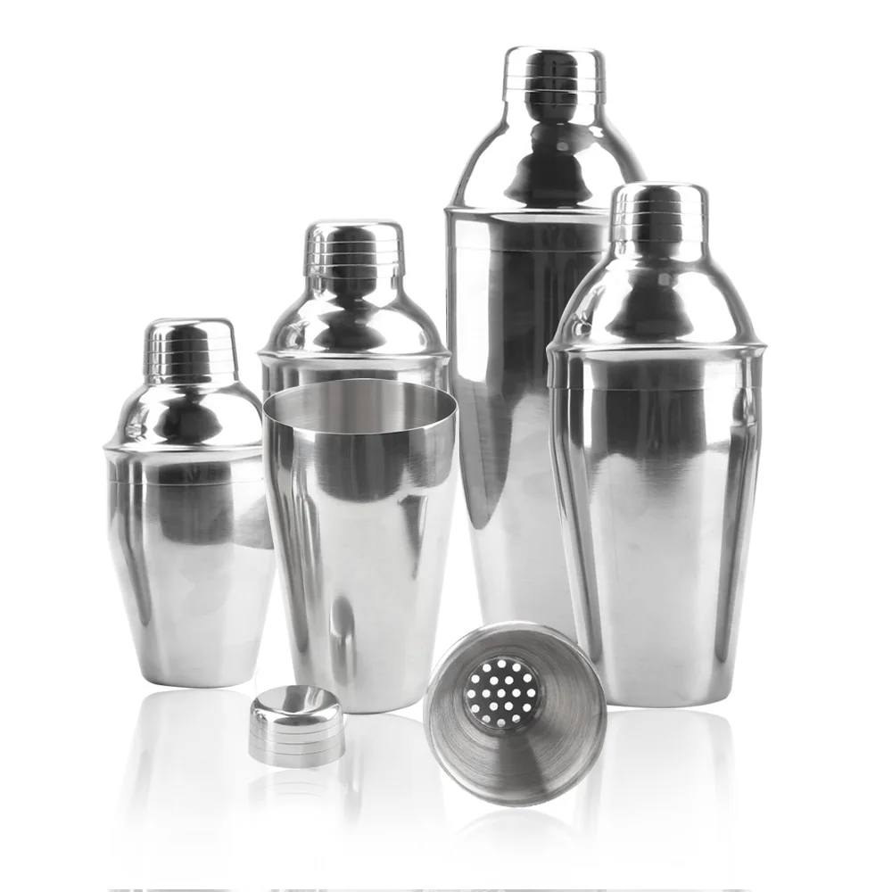 Party Bar Tools 250/350/550/750ml Boston Martini Cocktail Wine Mixer Stainless Steel Cocktail Shaker 1PC Professional