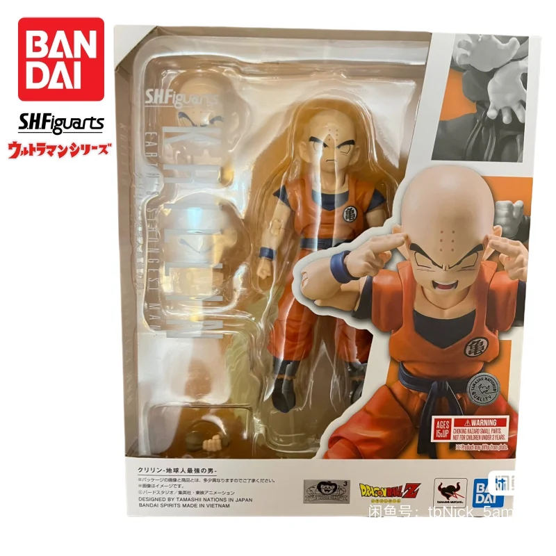 

В наличии Bandai S H Figuarts, оригинальная кукла Dragon Ball Krillin, новая фигурка в штучной упаковке, модель персонажей аниме, гараж