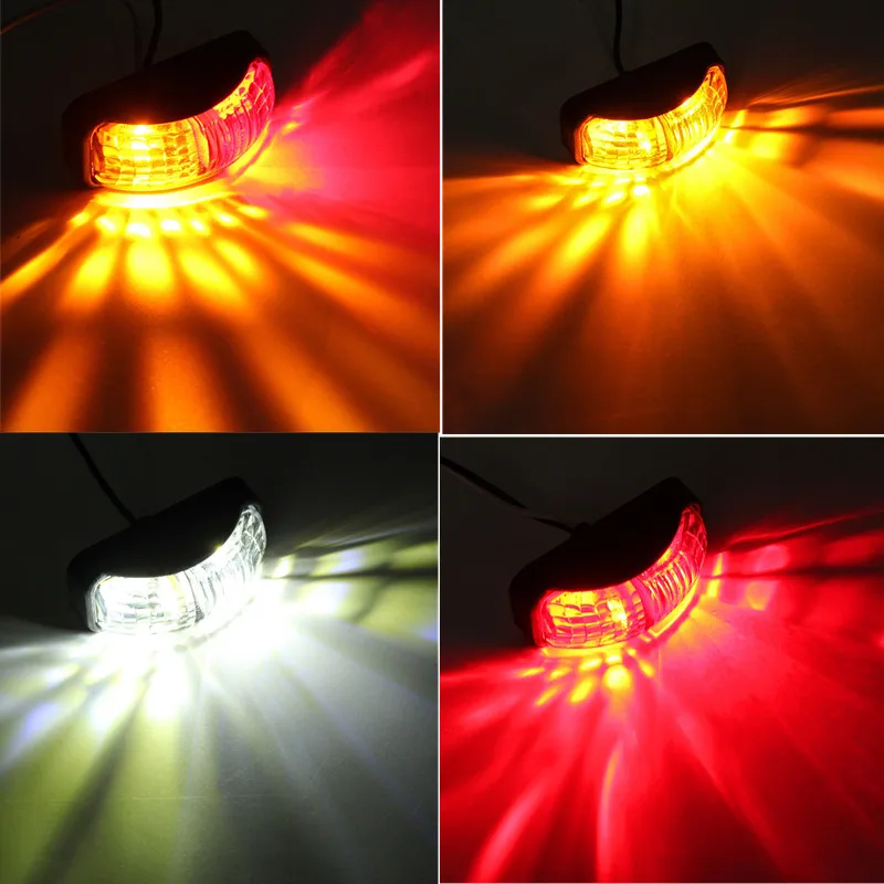 2PCS Car LED Lamp Side Marker Light Truck Trailer Rear Indicator Light for RV Lorry Bus Signal Lamps 12V 24V Clearance LED