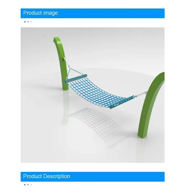 Heavy Outdoor Hammock Swing Made of Combination Rope for Commercial Use Playground