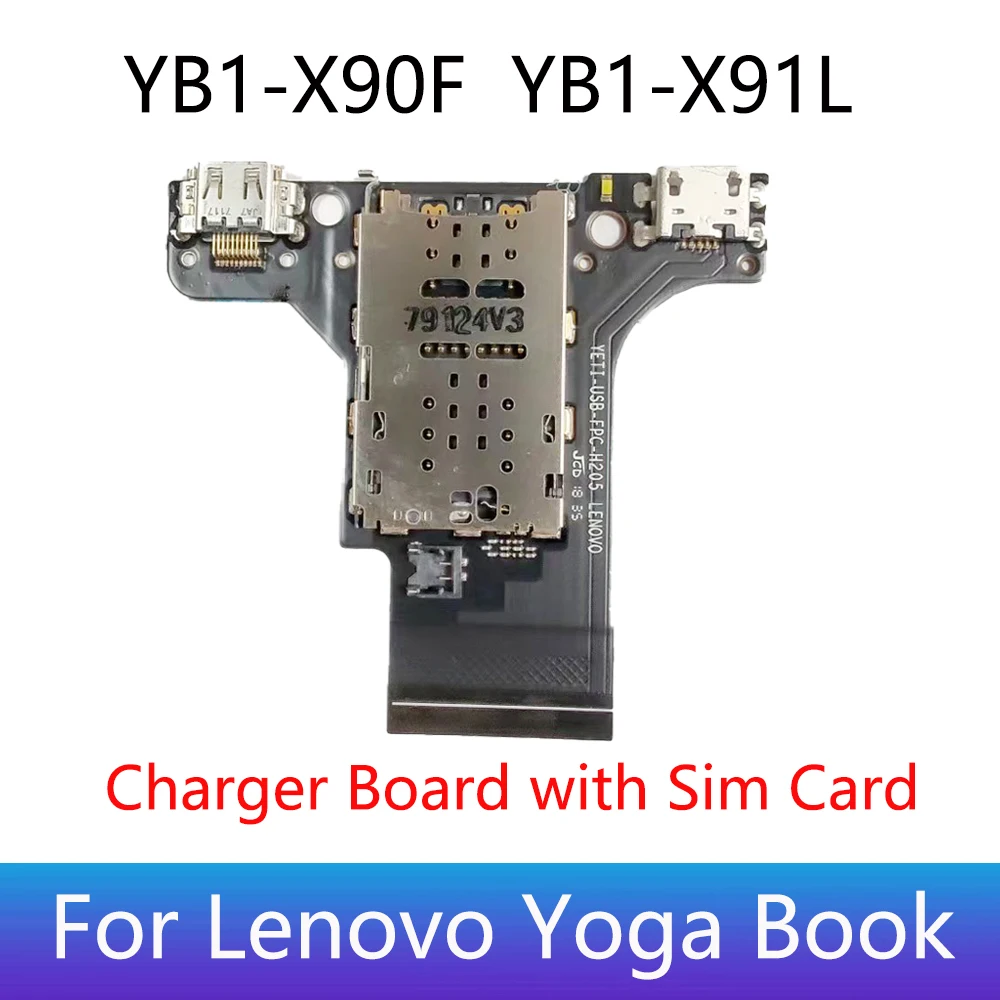 Lenovo Yogabook YB1-X90F x91l用のSIMカードフレックスケーブルを備え