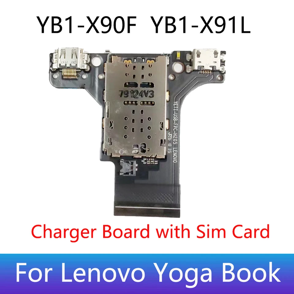 Lenovo Yogabook YB1-X90F x91l用のSIMカードフレックスケーブルを備え