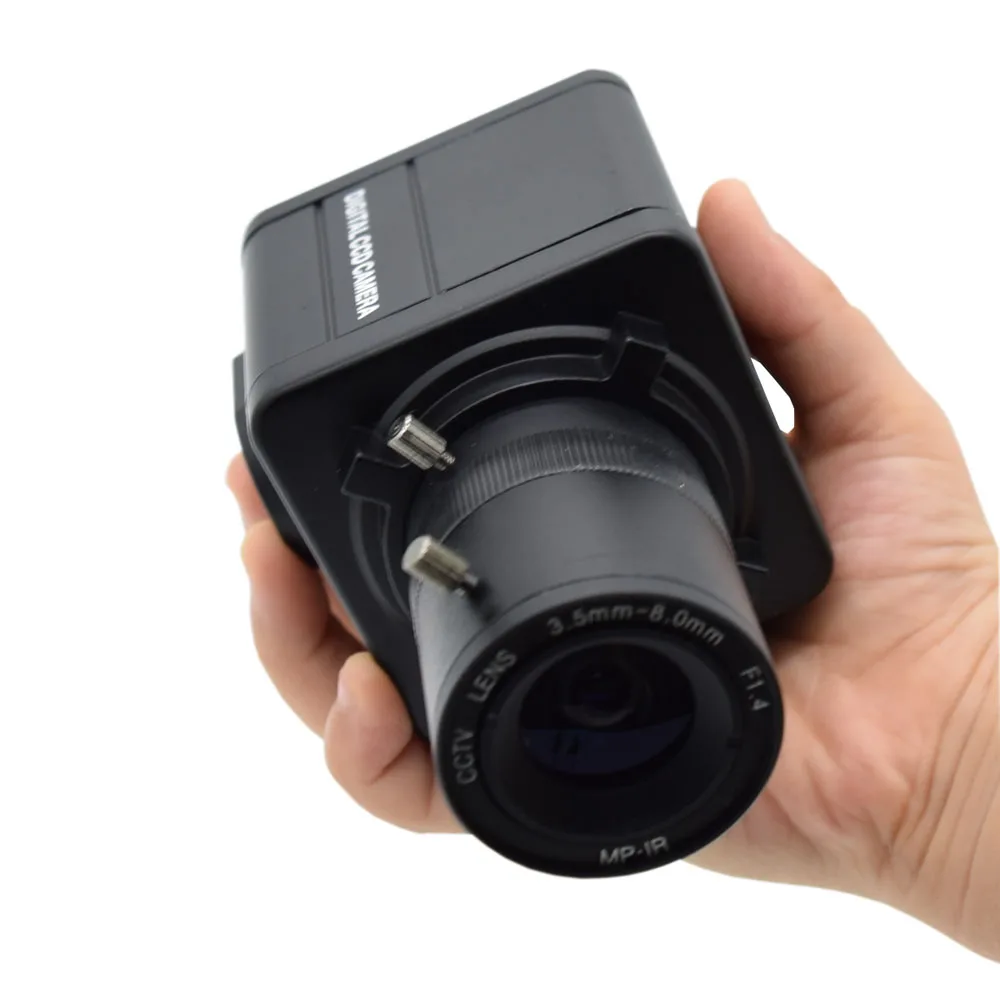 180fps 120fps 240fps USB Camera IMX317 4K 8MP High Speed Monochrome Mini USB BOX Webcam with 5-50mm Zoom Lens for Motion Capture