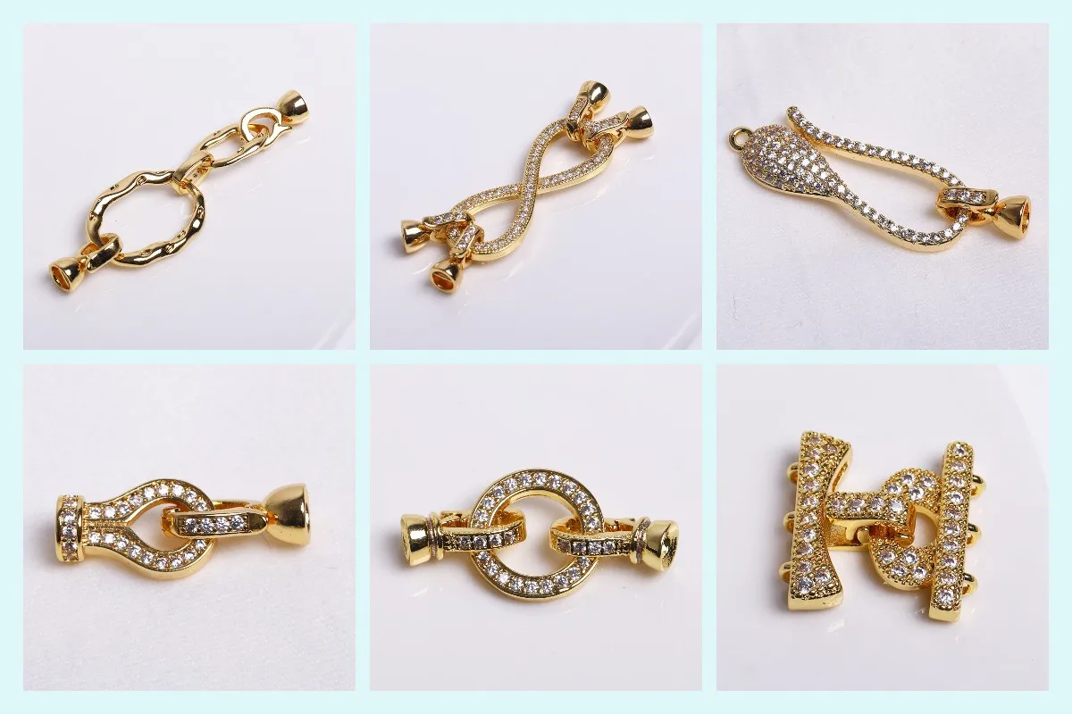 DIY-Ohrring-Herstellungszubehör, 18 Karat vergoldeter Ohrdraht, Ohrringe, Kabelkette, Ohrfaden mit Mitte, U-Stab und offenem Ring – Detail 17