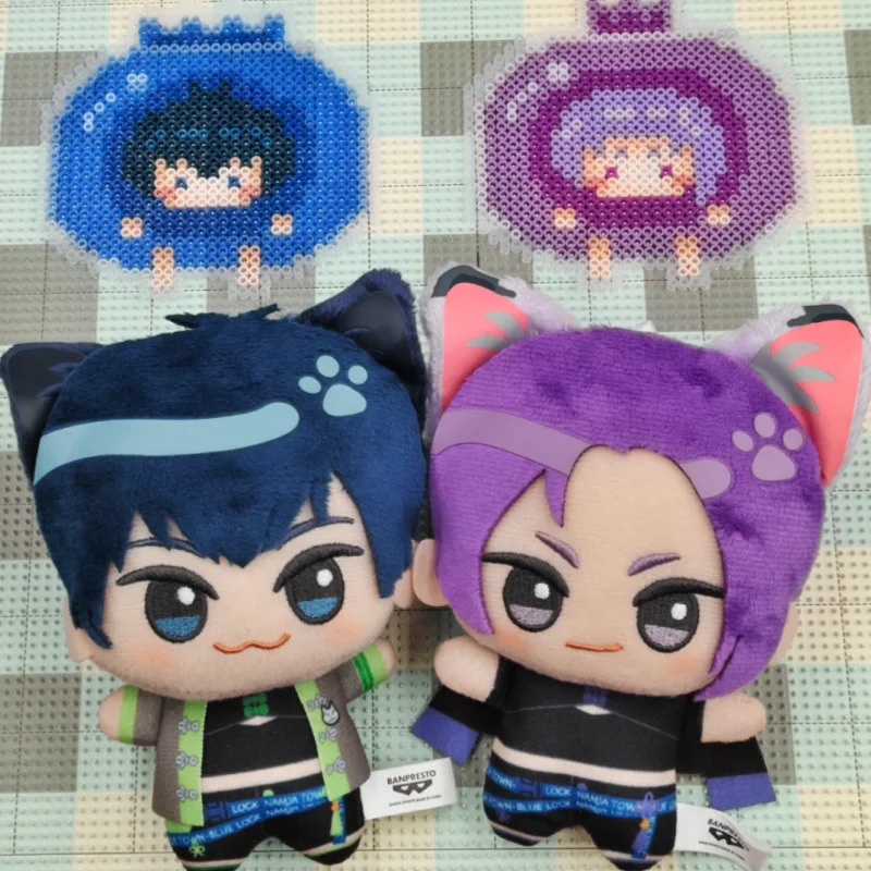 Banpresto Blue Lock Plush Keychain Anime Character Stuffed Doll Pendant Bag Hanging Decor Collectible Gift
