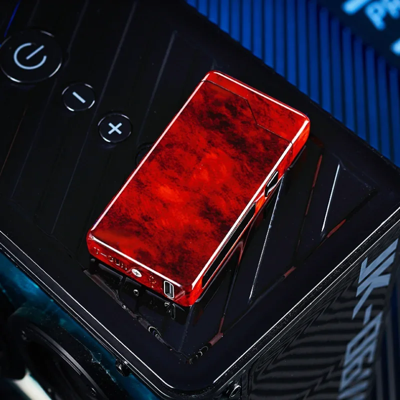 Type-C Fast Charging Windproof Metal Lighter USB LED Power Double Arc Lighter Rechargeable Digital Display Touch Sensor Lighters view 4