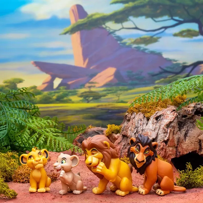 Original Anime Gashapon Figurine Cute The Lion King Whisper Kawaii Action Figure Miniature Capsule Toys Gift