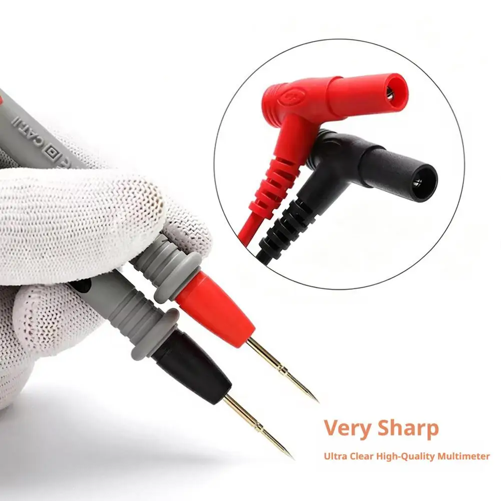 20A 1000V Multimeter Test Heads Needle Pin Digital Multi Meter Head Wire Pen Cable Kit Multimeter Voltmeter Tester Kit