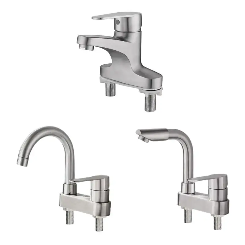 652F rusts   Resistant Steel Bathroom Faucet Retro Hot Cold Water Basins Tap for Home