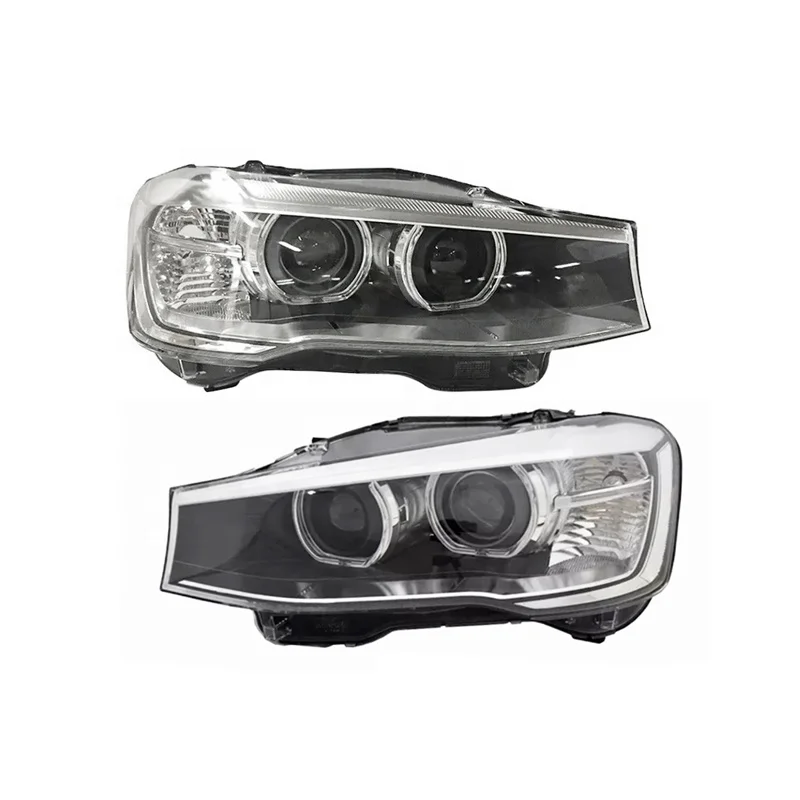 

Left Right Pair of Xenon HID Front Lamp Headlight for BMW X3 F25 2014 2015 2016 2017 63117401131 63117404132 for LHD Car