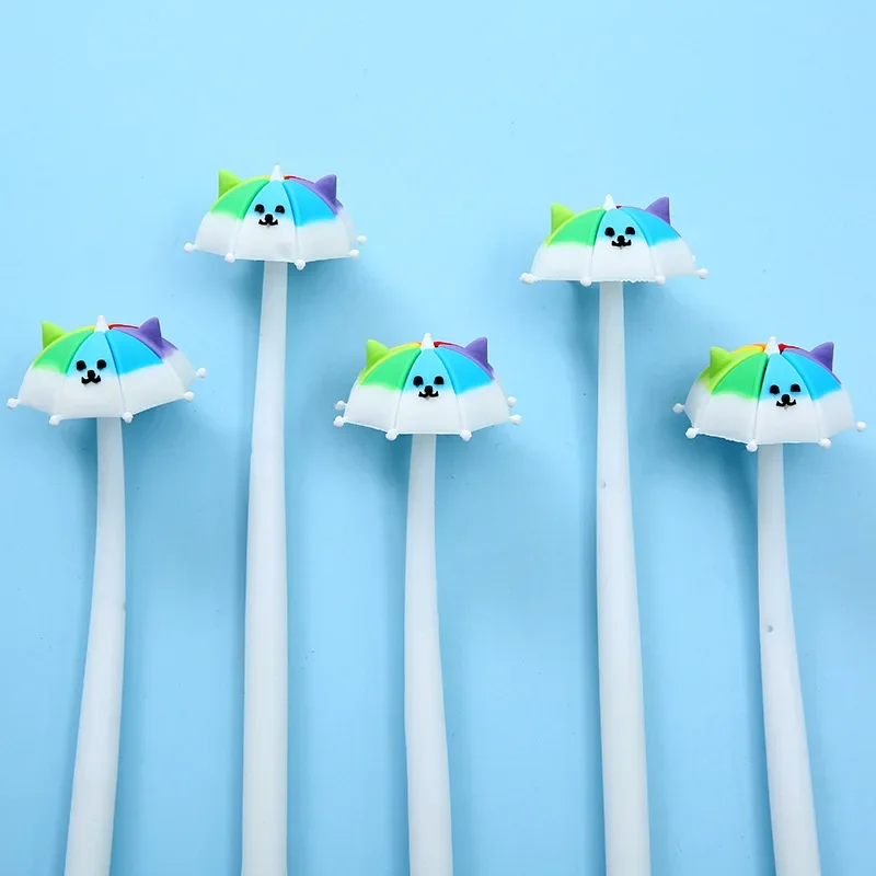 

36 шт., милый зонтик от дождя, стильная канцелярская ручка, японская милая студенческая гелевая ручка, офисные кавайные школьные принадлежности