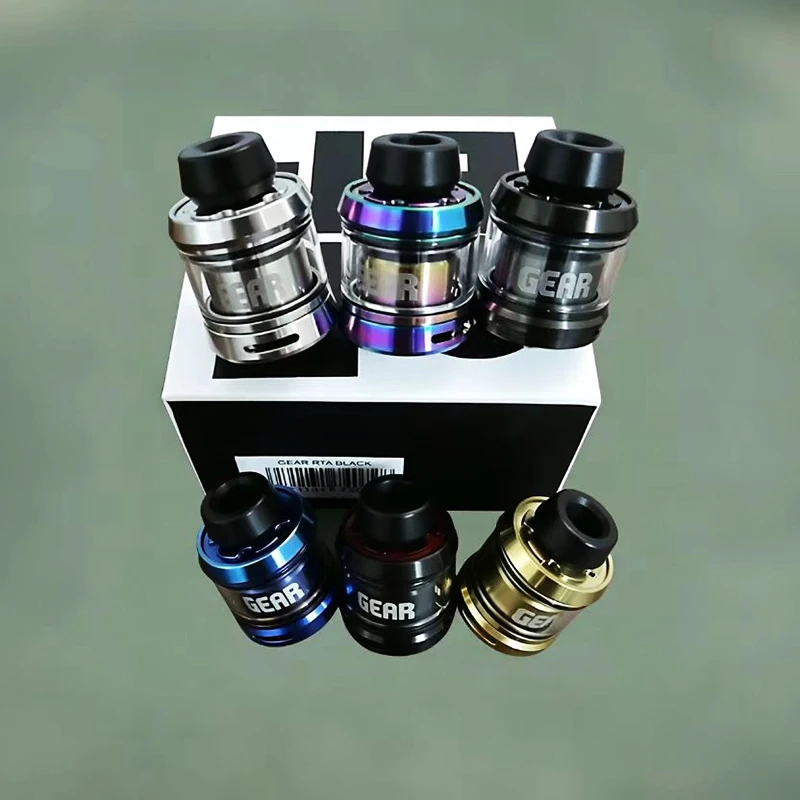 DIY Gear 24mm RTA Tank Replacement Atomizer 24mm 316 SS 2.3ml / 3.5ml Single Coil fit 510 mech mod Decorative spare parts