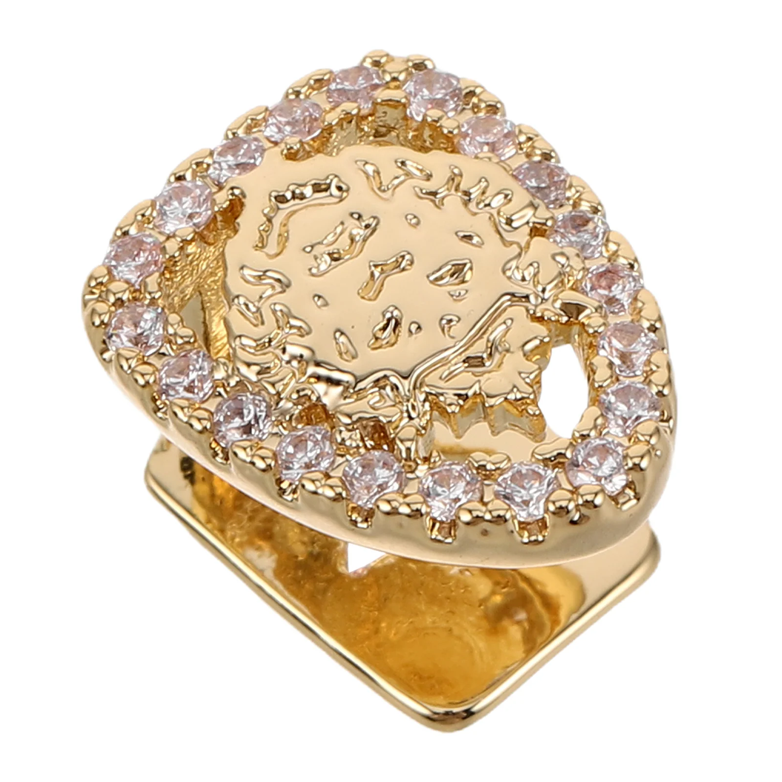 

Hip Hop Style Metal Teeth Grill Single Tooth Cap Zinc Alloy Material Easy to Use Comfortable Fit for Rapper Cosplay Party