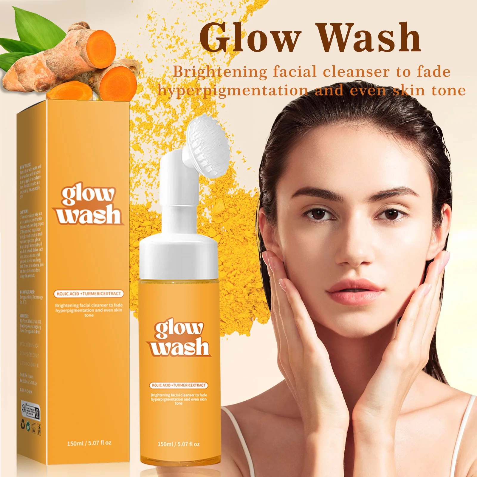 

Exfoliating Turmeric Facial Cleanser for Deep Cleansing, Moisturizing, and Skin Rejuvenation