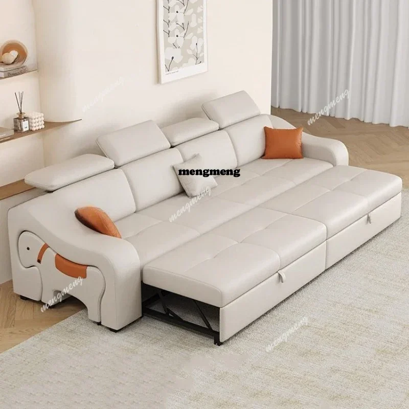 A74Recliner Extendeble Sofas Nordic Living Room Convertible Bedrooms Sofas Cinema Comfortable Chaises De Salon Home FurnitureF13