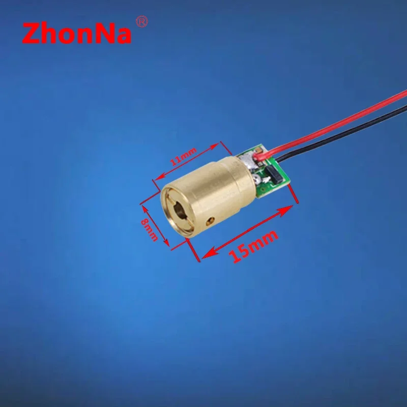 8X11mm Industrial Grade Laser Head Aiming Locator, Laser Optical Installation Accessories, Red Laser Module PCB 3V-3.7V