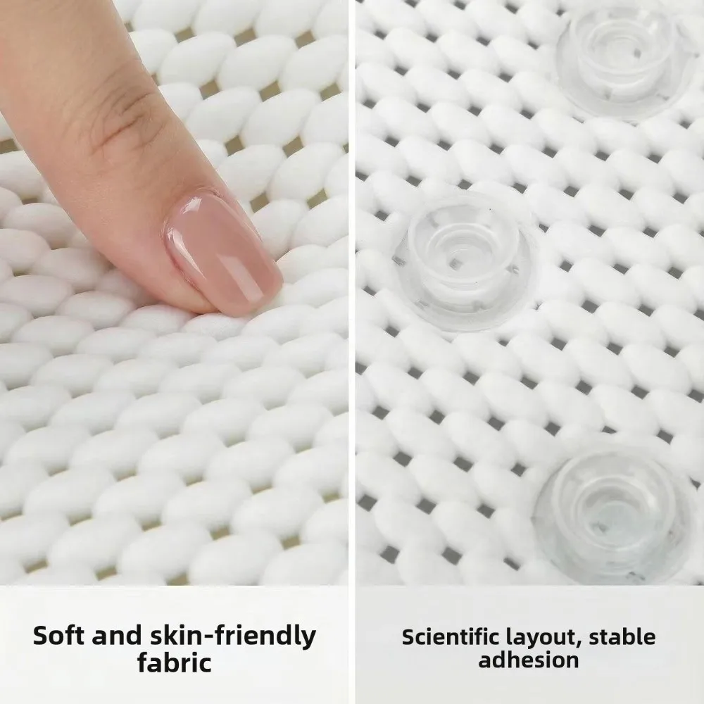 

New PVC Material Neck Bathtub Cushion White with Suction Cup SPA Bath Pillow Neck Support Soft Bathroom Supplies for Bath Time