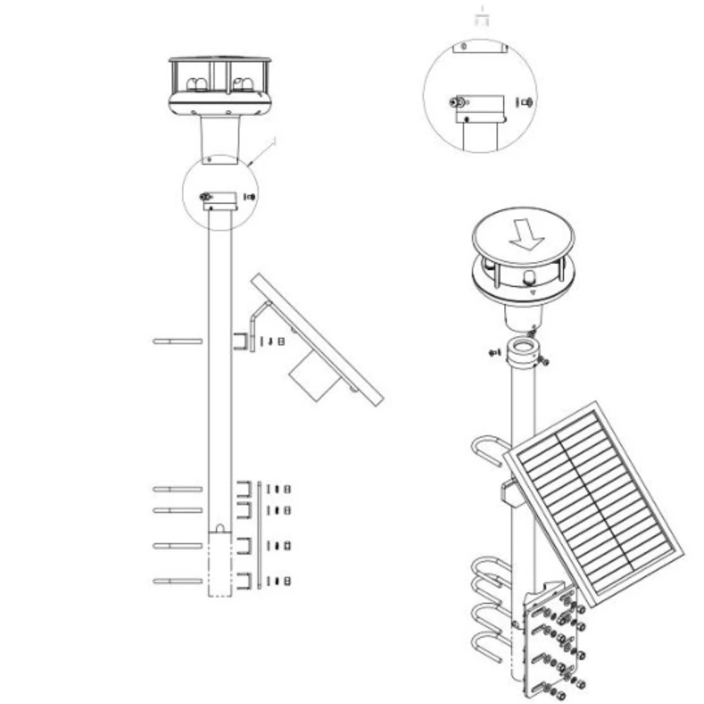 0-60m/s Ultrasonic Anemometer Plug And Play For Davis Vanatge Pro 2 Weather Station