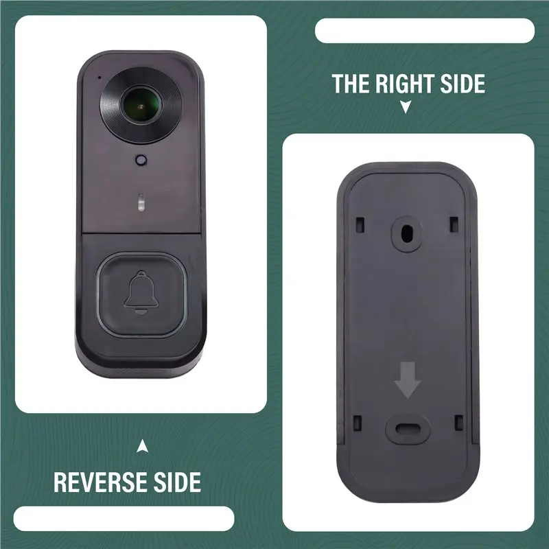 AAAEL-HD IPS For Wireless Video Doorbell With Screen Low Power Consumption For Wireless Voice Intercom Full-Color Night Vision