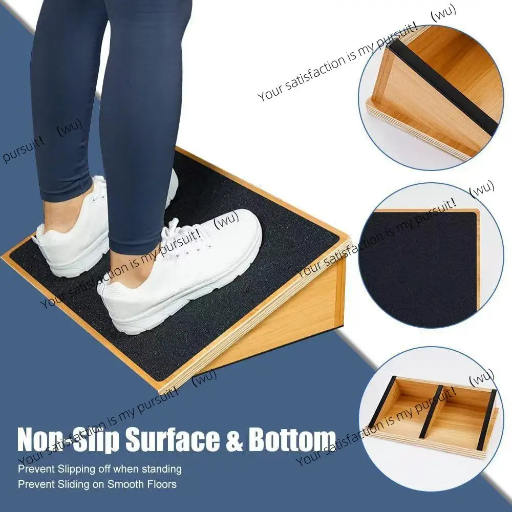 Wooden tensile board Inclined pedal Squat training Inclined board Fitness deadlift squat foot pad