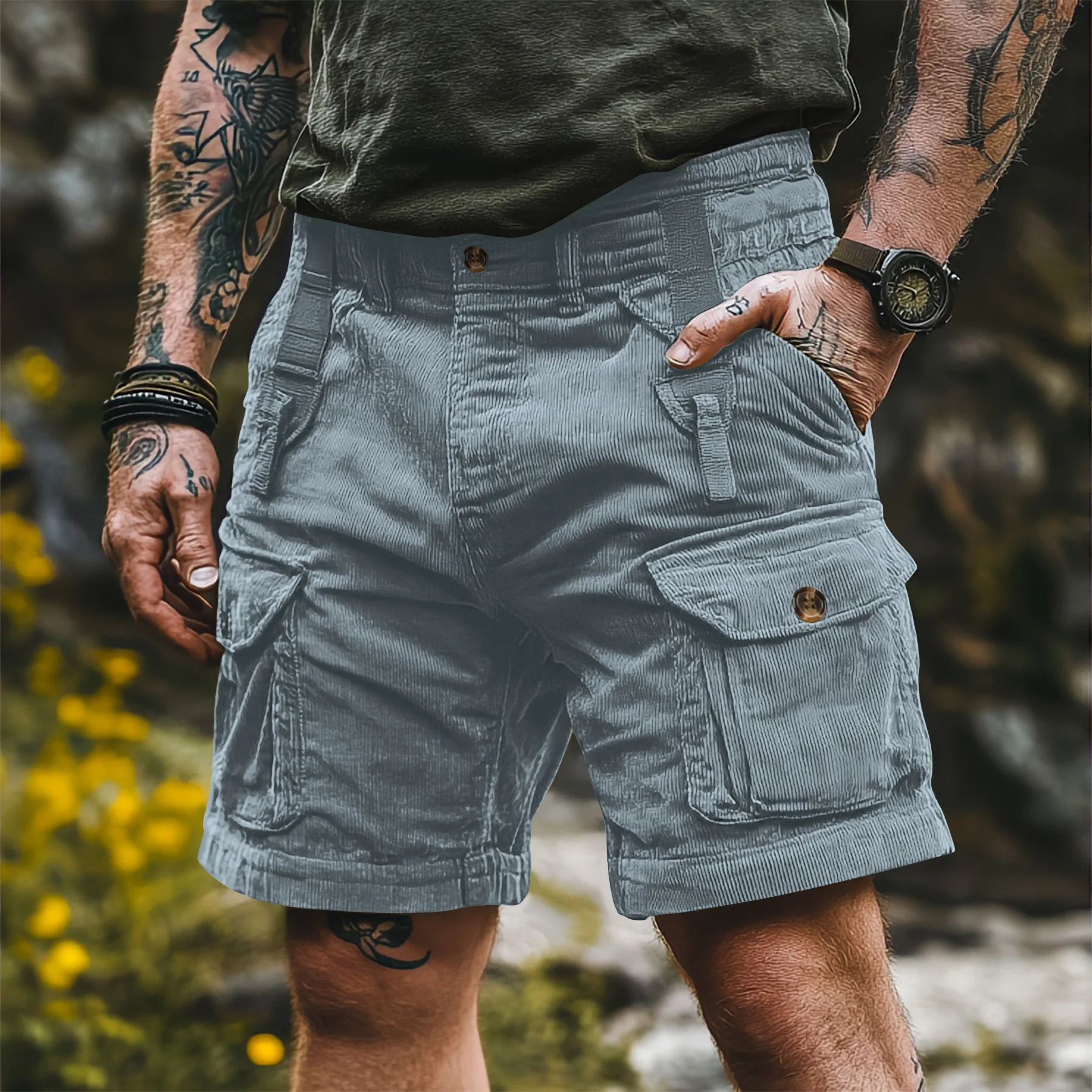 Męskie szorty cargo z sztruksu – Retro Track Pant recenzja i cena