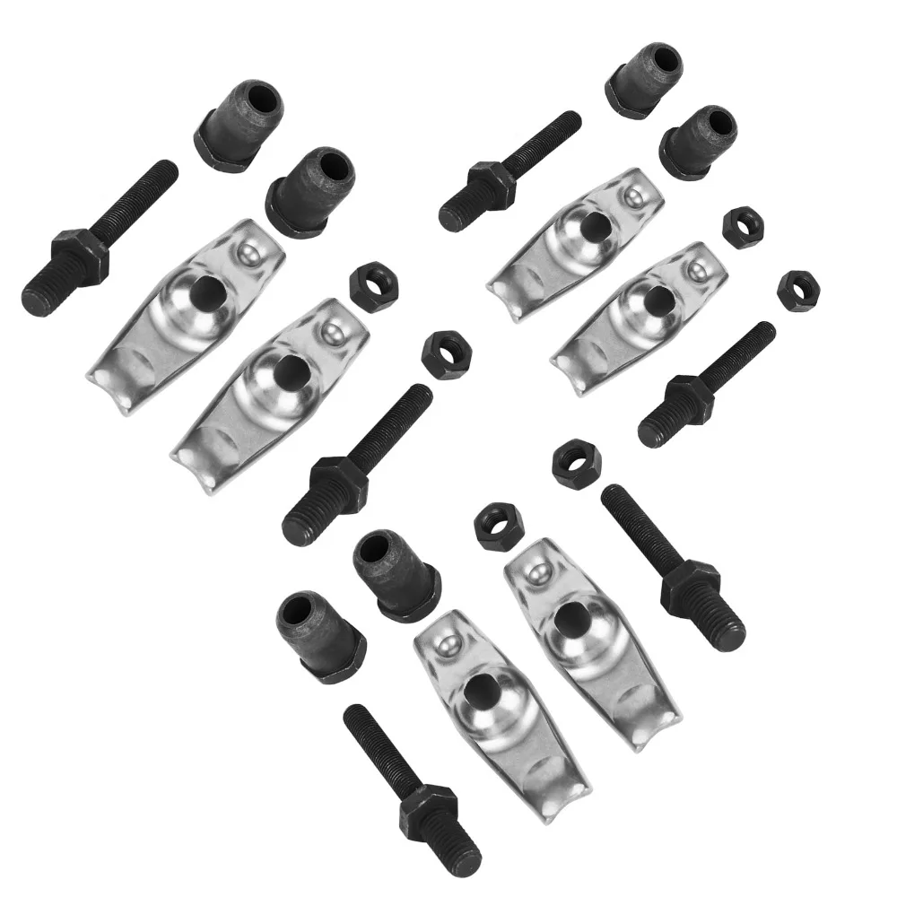 

3SET Iron Valve Rocker Arm Set Compact High Performance Generator Accessories Easy Replacement Silver and Black for GX390 GX420