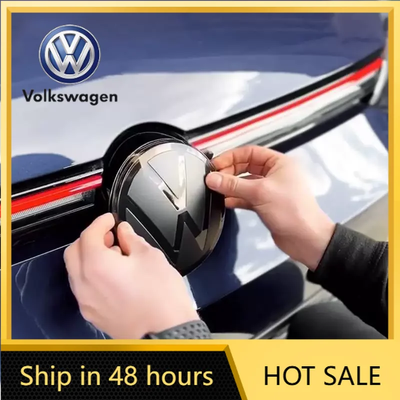 

For VW Volkswagen Jetta MK5 Golf Mirror Logo Car Front Grille Emblem Rear Trunk Cover Badge Sticker For Volkswagen VW 15-18/19-2
