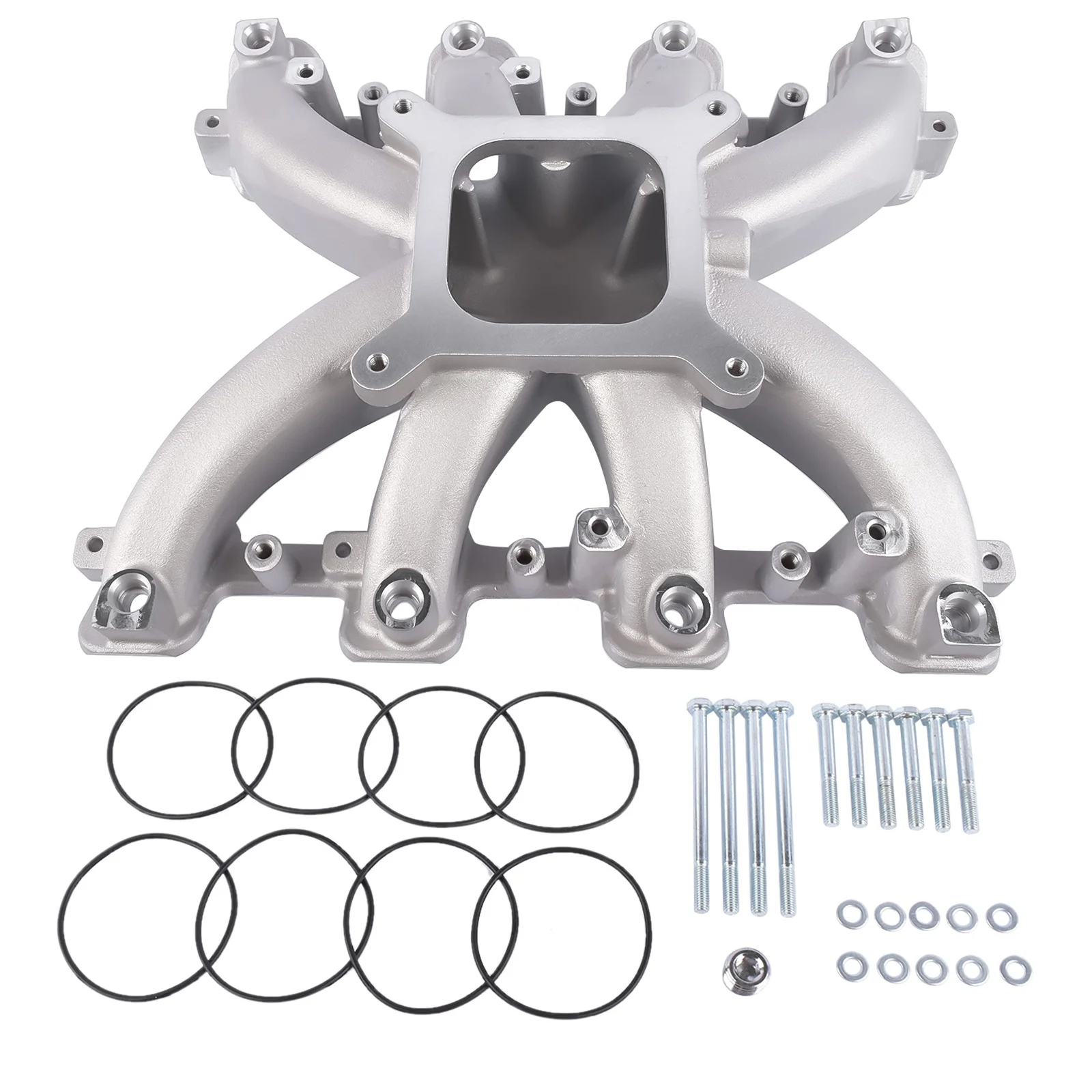 AP02 EFI Single Plane Mid-Rise Intake Manifolds for GM LS3 L92 Gen III Rectangle Port images - 6