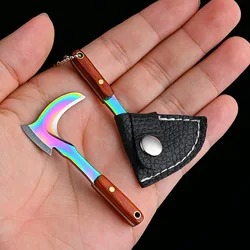 Mini Sickle Pendant Keychain Mini Vegetable Knife Hanging Keyring Holder Car Key Chains Rings Outdoor Camping Tools Key Chains