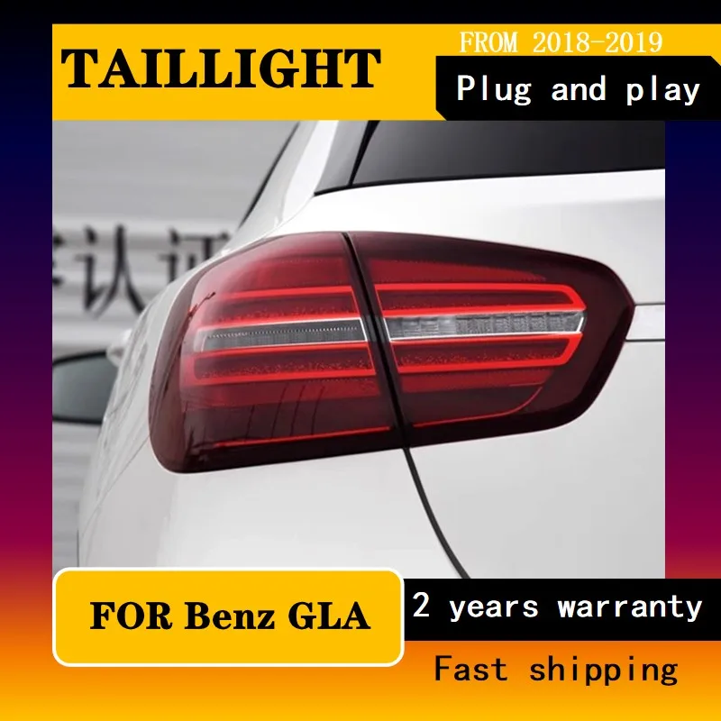 Car Styling for Mercedes GLA Tail Light 2016-2020 Benz GLA Taillights GLA 200 220 260  DRL Fog Brake Turn Signal Reversing