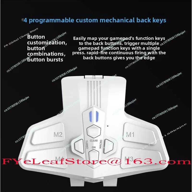 Back Button Attachment for PS5 Controller Plug and Play Programmable Extension Key Rear Paddles for PS5 Gamepad