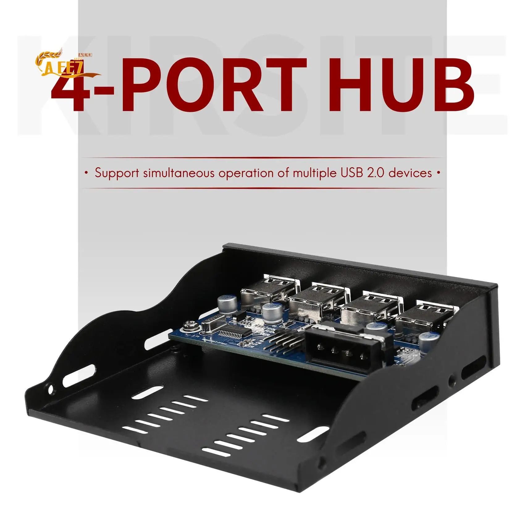 

AEE7-3,5-дюймовый отсек для дискеты, 4 порта, концентратор USB 2.0, USB2.0, адаптер расширения передней панели, кронштейн с 9-контактным кабелем для настольного компьютера