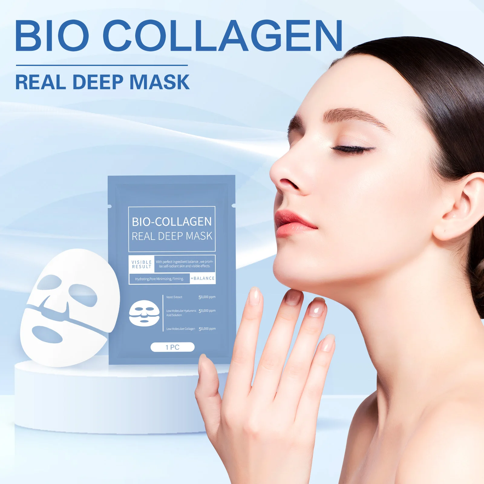 Masque de restauration de soins du visage blanchissant beauté hydratante