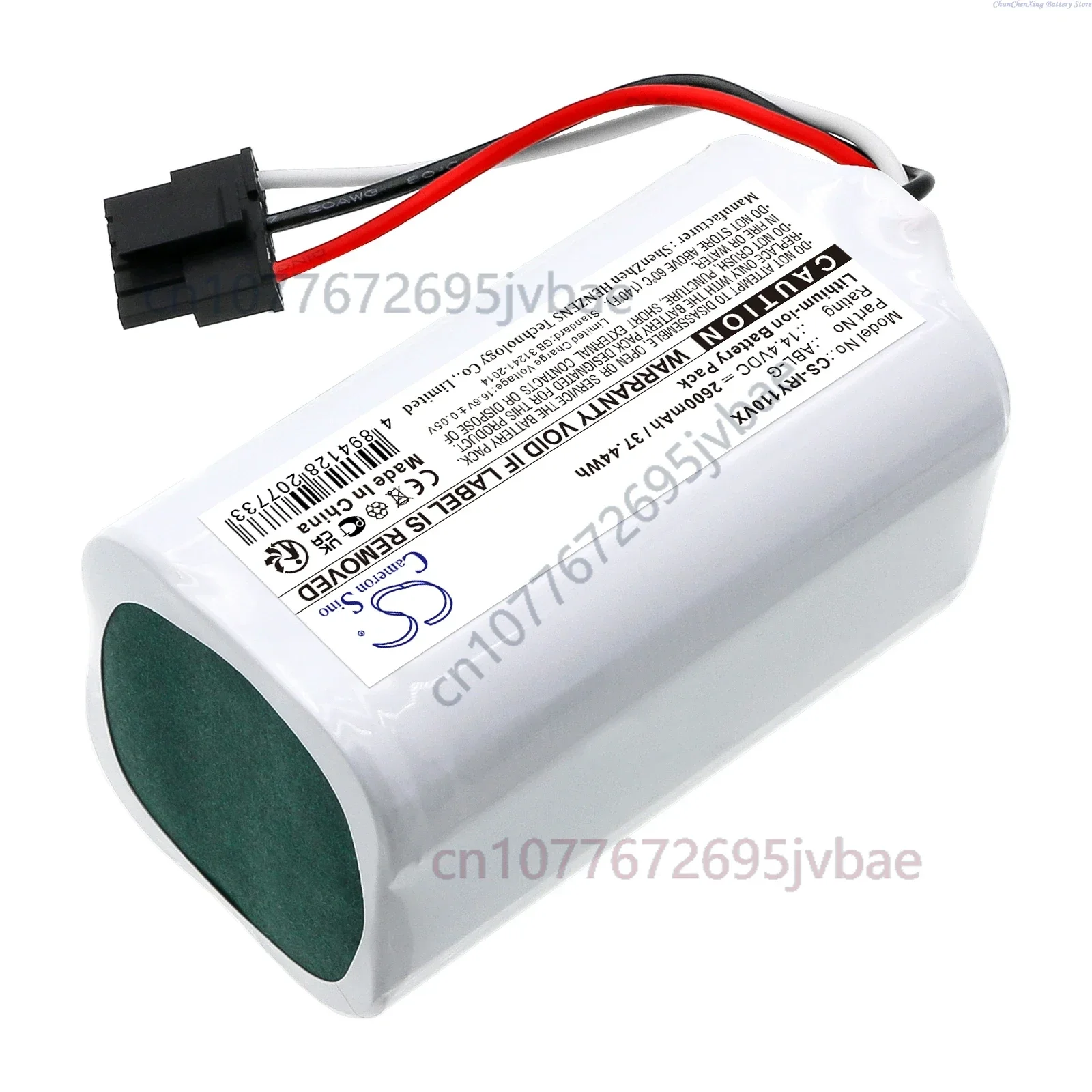 14.4V 2600mAh/3350mAh Replacement Vacuum Battery ABL-G for iRobot Q011 Q0120 RVG-Y1 Y0140 Roomba Y0110 Roomba Combo Essential 2