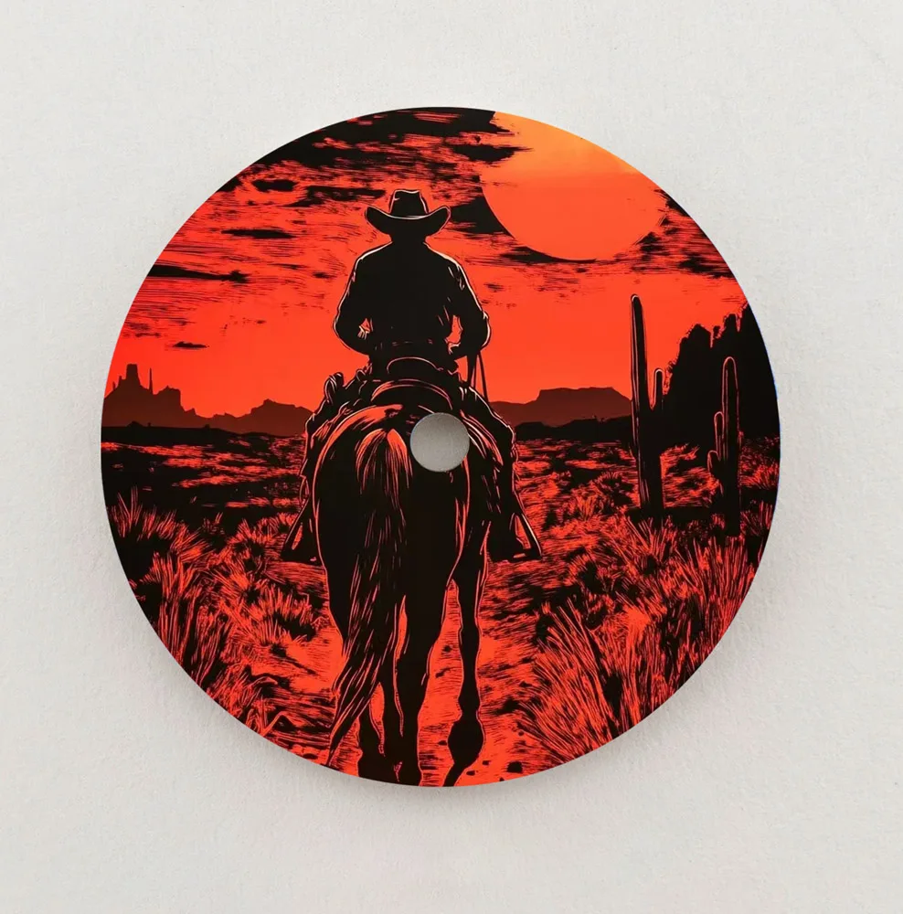 NH35 Dial 28.5 มม.NH36 Dial Sunset Cowboy DialสีสันDialคุณภาพสูงDialโลโก้ที่กําหนดเองเหมาะสําหรับNH35/36 Movemen