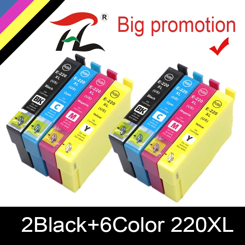 T220XL Compatible for Epson WorkForce WF-2630 WF-2650 WF-2660 XP-320 XP-420 printer ink Epson 220XL T220 ink cartridge