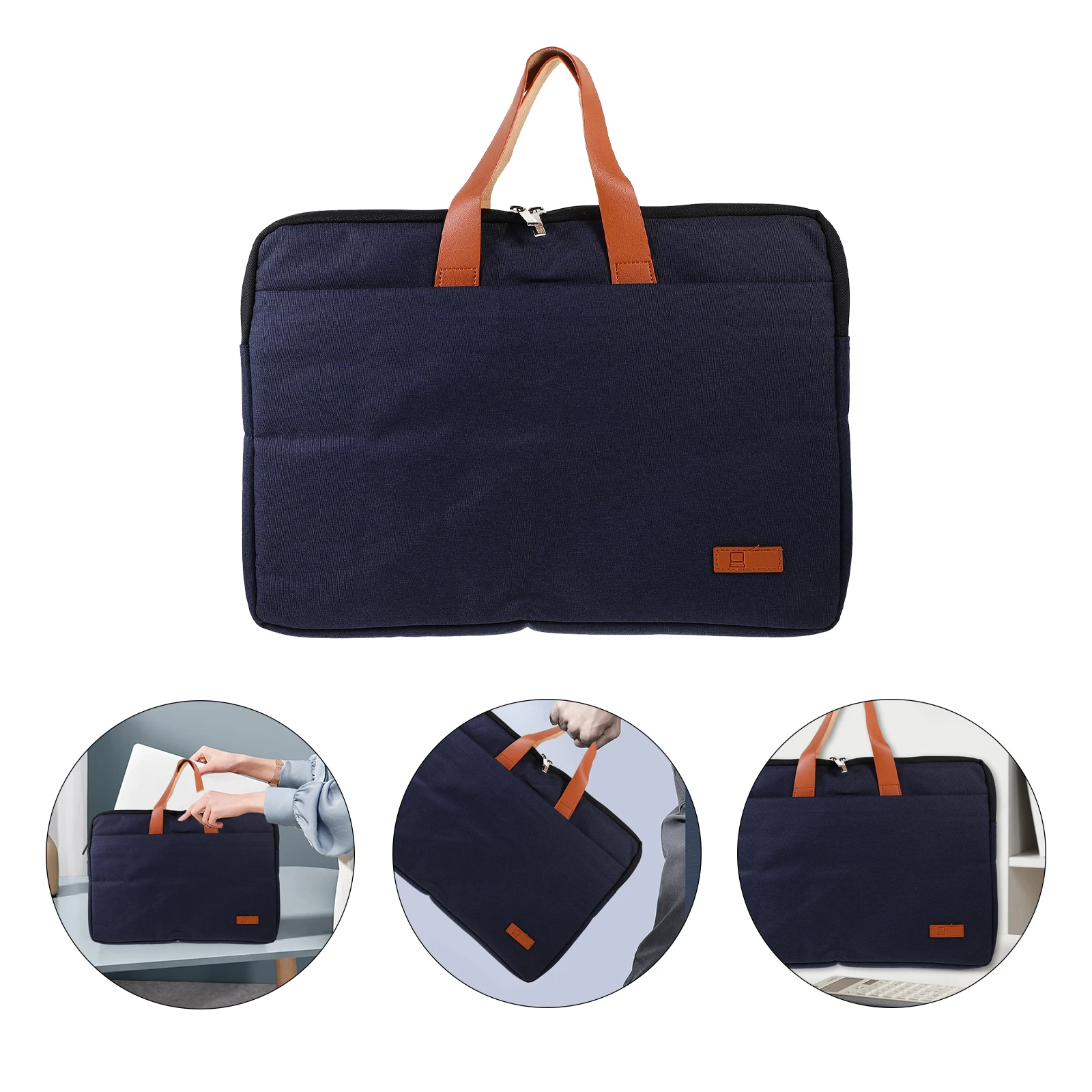 

Laptop Bag for 15.6 Inch Notebook Thin Light Mens Satchel Work Laptop Case Computer Oxford Cloth Portable Storage Pouch