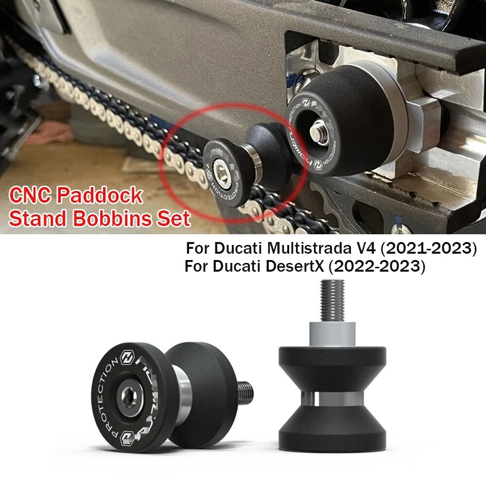 

For Ducati DesertX / Multistrada V4S V4 2021-2023 Swingarm Sliders Spools Paddock Stand Bobbins Swing Arm Motorcycle Accessories