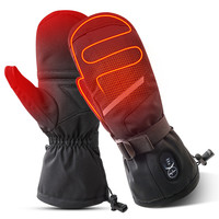 SNOW DEER Heated Gloves Rechargeable Battery Winter Warm Men Women Waterproof Outdoor Sports Ski Shoveling Snow Gloves