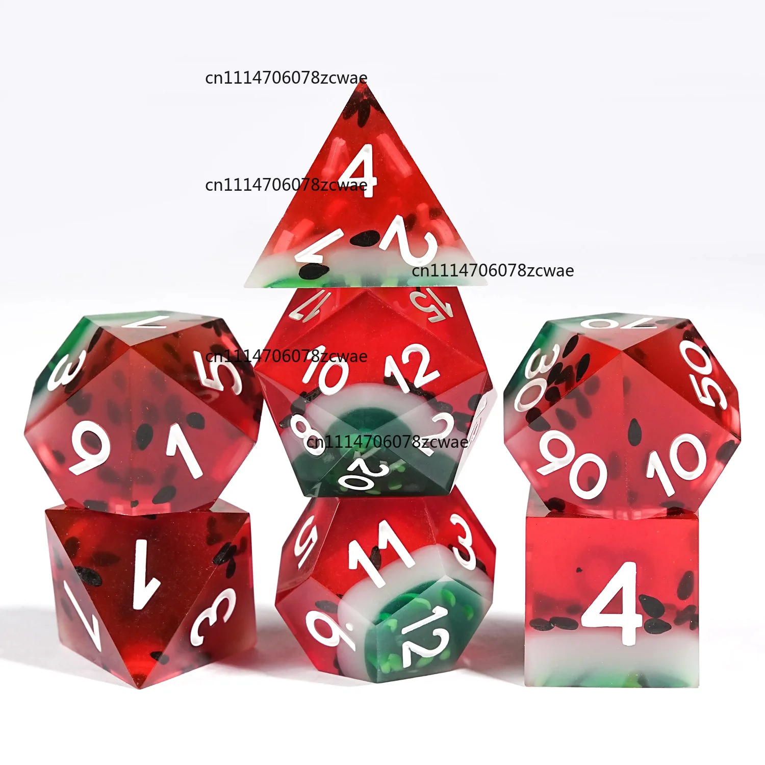 ZOCI-FOR resin color transparent multi-sided dice game decoration