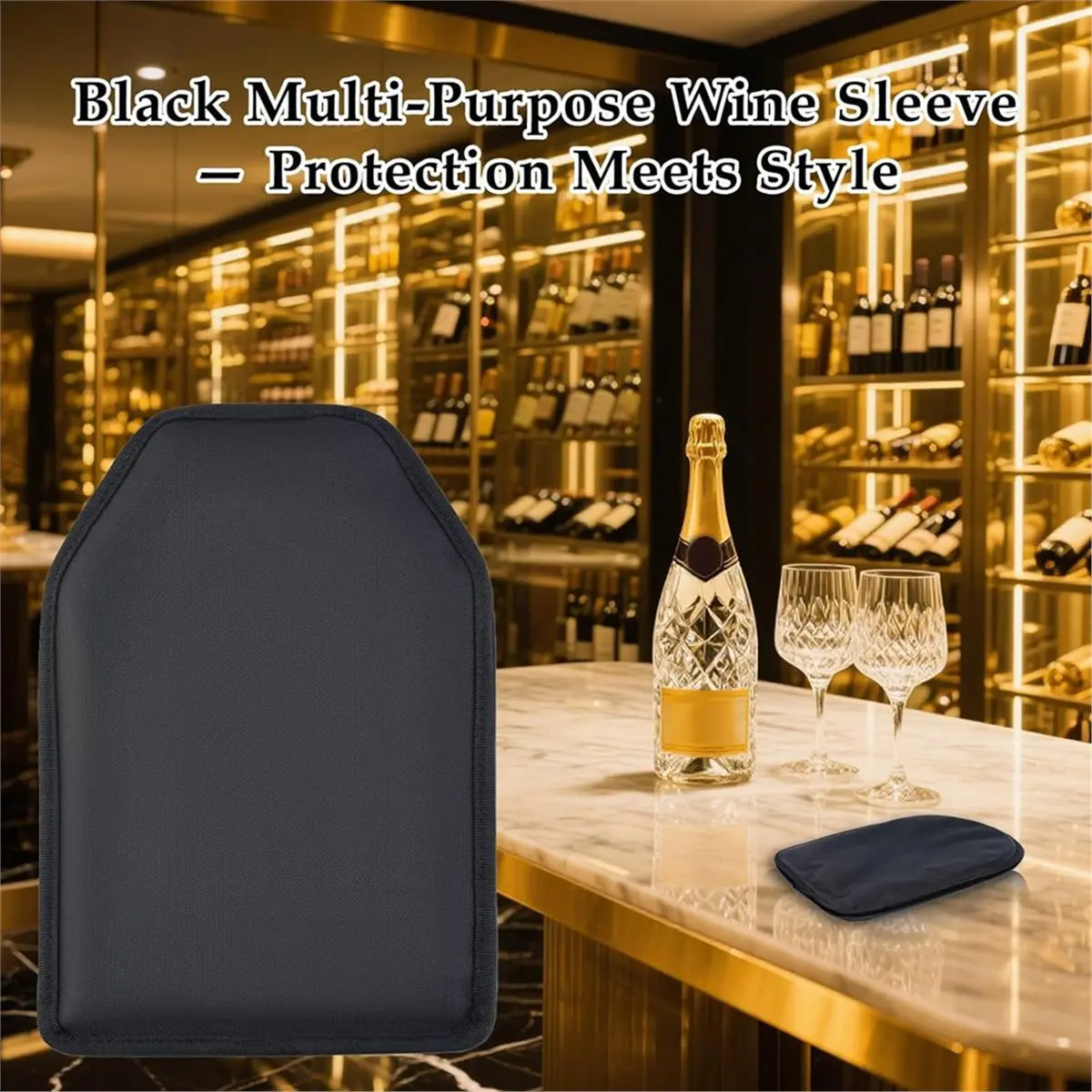 B-est Wine Cooler Sleeve, Wine Bottle Gel Cooler Sleeve Freezer Chiller, Long Lasting Keep Wine Cool and Chill Sleeve