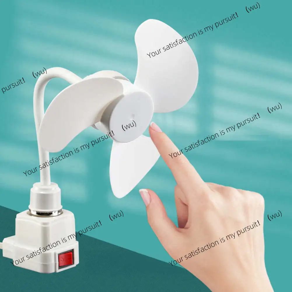 US Plug Small Cooling Fan 360°Bendable Neck Home Ceiling Fan Desktop Electric Fan For Kitchen Bedroom Dormitory Living Room