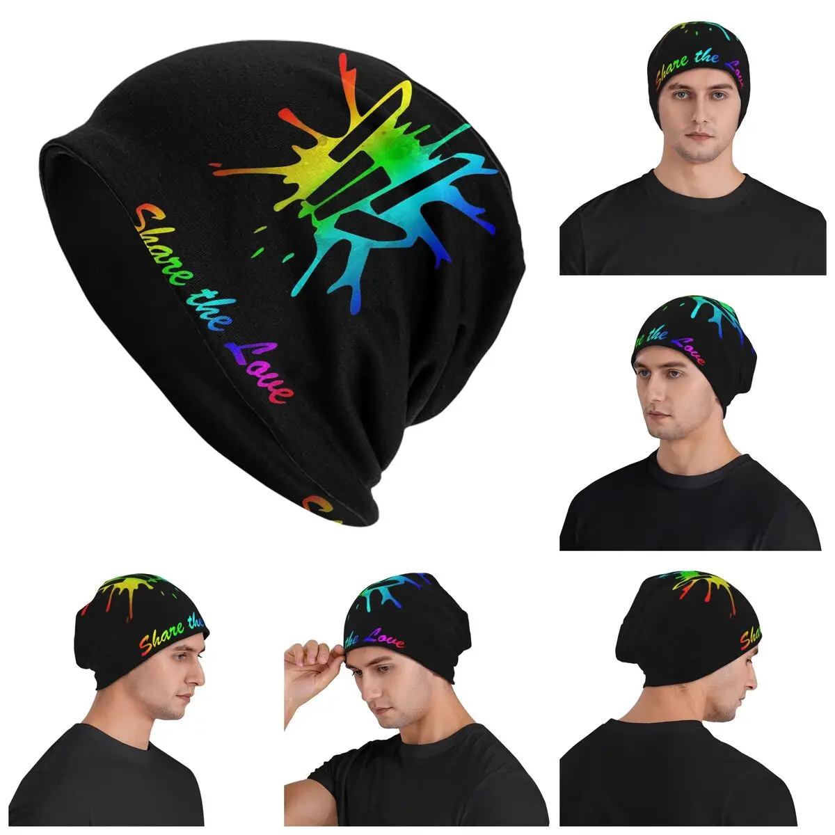 

Share Love Cute For Kids And Youth Warm Knitted Cap Fashion Bonnet Hat Autumn Winter Outdoor Beanies Hats for Men Women Adult