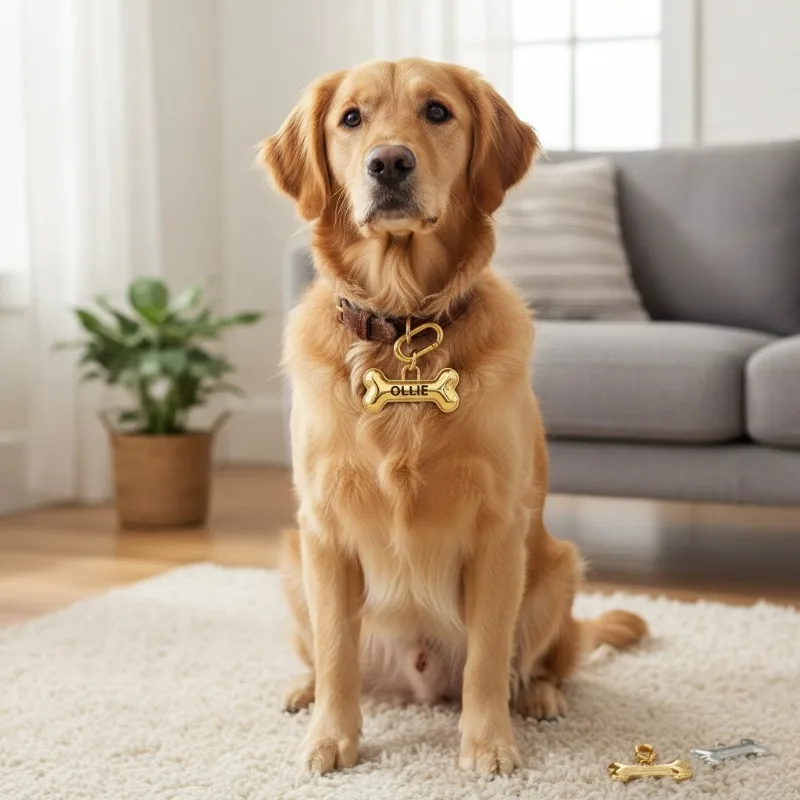 Etiqueta identificativa antipérdida con nombre 3D para perros y gatos - imagen 3