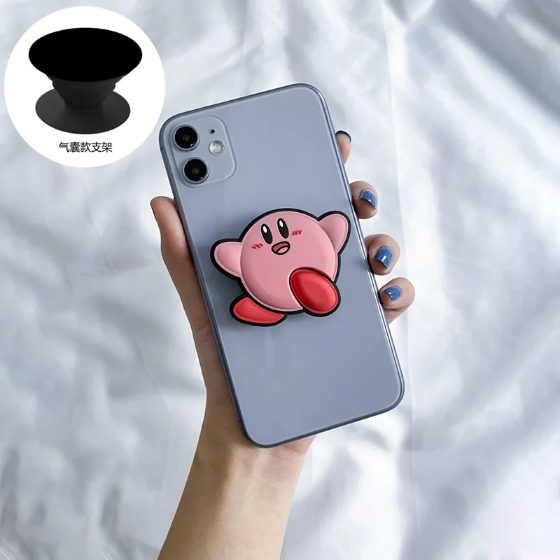 Kirby Gniazdo telefoniczne Składany uchwyt na telefon Stojak na telefon Uchwyt do IPhone Samsung Akcesoria Żel krzemionkowy Uchwyt pierścieniowy do