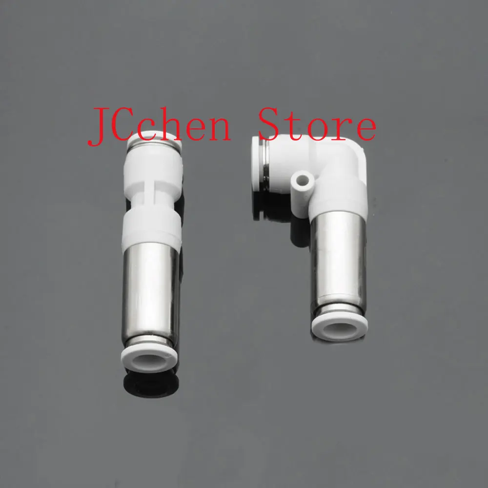 Fit 4 6 8 10 12mm OD PU Tube Push In Quick Connector Straight Or Elbow Pneumatic Air One Way Non-return Check Valve