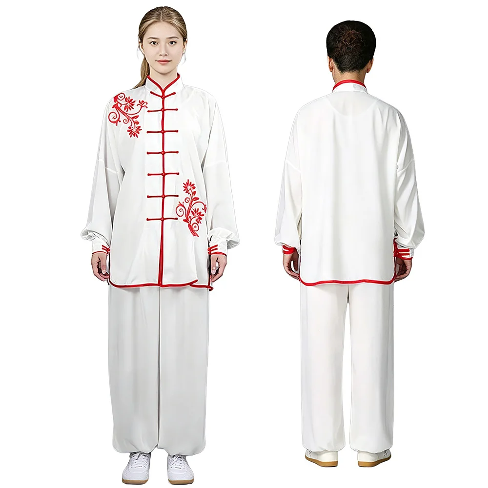Clothing Loose Chinese Traditional Tang Suit Kung Fu Clothes Retro Oriental Unisex Tai Chi Elastic Waist Cotton based Loungewear