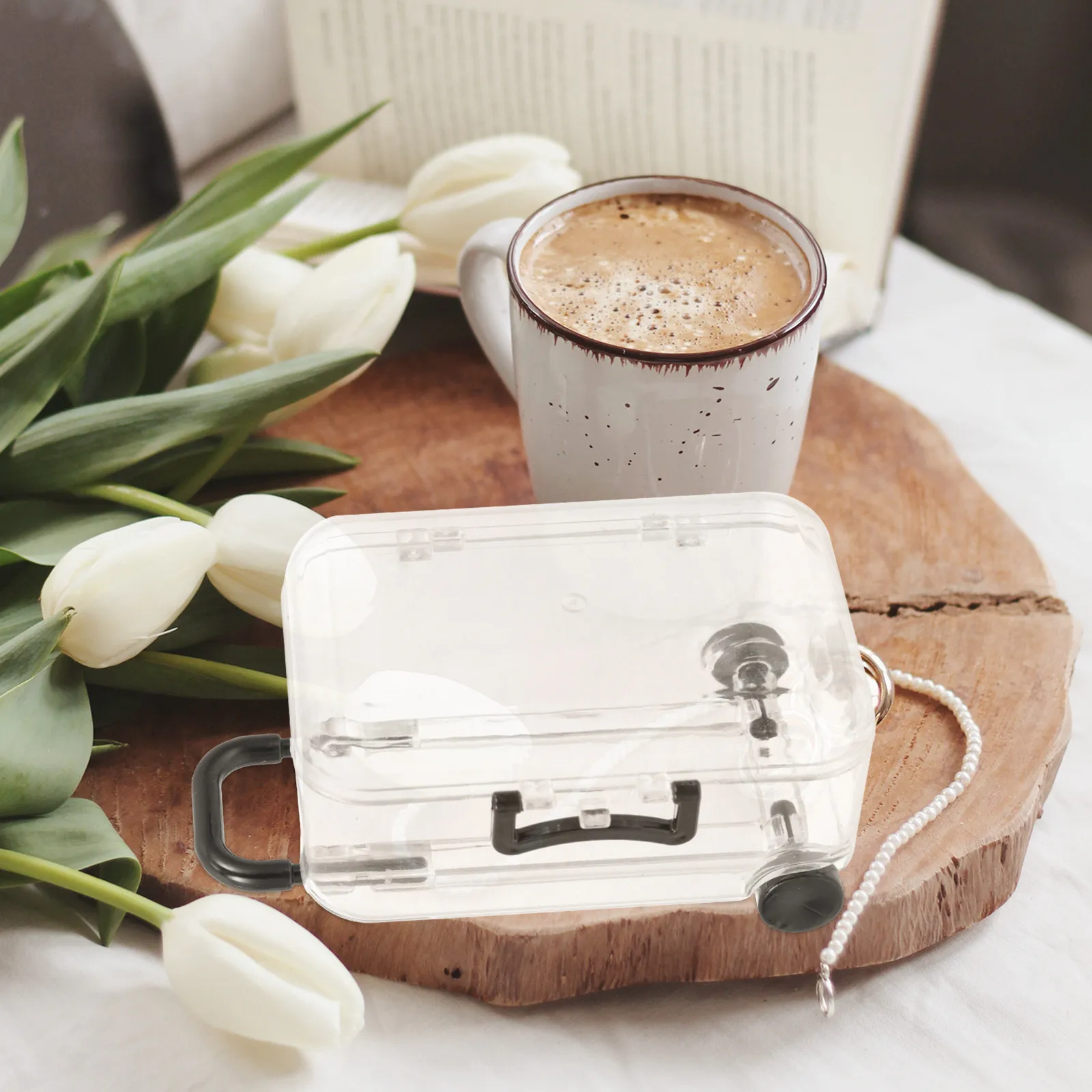 2Pcs Eco Friendly Plastic Jewelry Storage Box Clear Visible Design Large Capacity Organizer for Rings Earrings Necklaces Home
