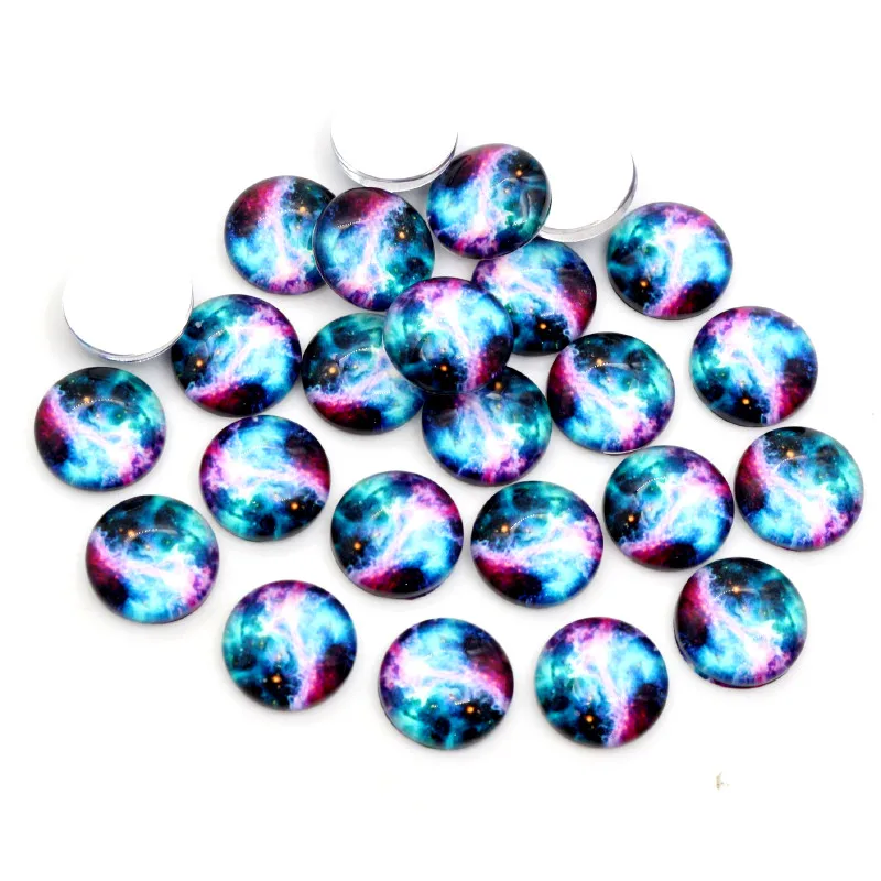 Vendita calda 8 millimetri 10mm 12mm Nebulosa del Leopardo Handmade Cabochons di Vetro Del Modello A Cupola Accessori Dei Monili Forniture